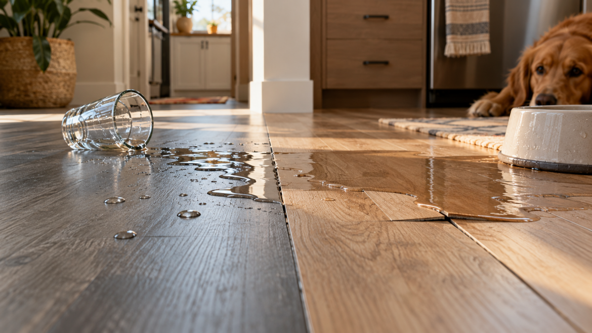 waterproof vs. water-resistant flooring